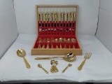 50 PIECES OF FLATWARE FROM ITALY IN ORIGINAL CHEST