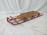 RED WOODEN SLED - FLEXIBLE FLYER 3