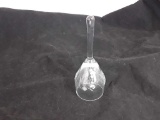 KROSNO MADE IN POLAND ETCHED CRYSTAL BELL
