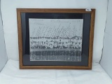 Framed Print of the '29 Yankees Photo w/Signatures