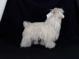 Wooden Sheep w/Real Fur and Horns 24