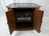 Vtg Octogon Stereo Record Player Console