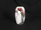 HANDPAINTED PORCELAIN VASE - ABSTRACT WOMAN