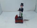 Cast Iron Uncle Sam Bank Marked Made in Taiwan