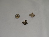 Masonic Lapel Pin Set of 3