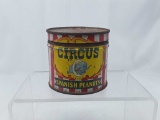 1940's Circus Peanuts Tin Can W/Elephant