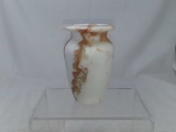 SMALL MULTICOLOR ALABASTER VASE MADE IN EGYPT