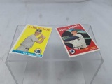 2 Norm Siebern Topps Baseball Cards 1958 & 1959