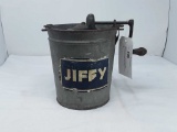Vintage Galvanized Jiffy Ice Cream Maker