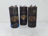 Lot of 3 Western Electric Blue Bell Dry Cell Bat