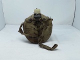 VINTAGE CANVAS MILITARY CANTEEN WITH STRAP
