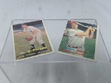 1957 Topps Willie Jones & Gil McDougald Cards