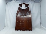 Vtg Carved Wood Hotel Key Holder, Blk Forest Style