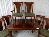 Two Tone Wood Dining Table & 6 Chairs