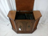 Record Player Console Cabinet