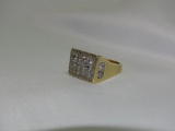 14K Yellow Gold Diamond Ring 26g