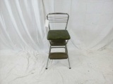 Green Cosco Vintage Metal Folding Step Stool/Chair