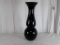 BLACK GLASS VASE, ACENT DECOR | 9.5 X  29.5 in