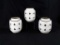 3 WHITE CERAMIC LANTERS FOR CANDLES - 7