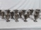 12 SILVER GOBLETS WITH TEXT - 5.5