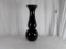 BLACK GLASS VASE, ACENT DECOR | 9.5 X  29.5 in