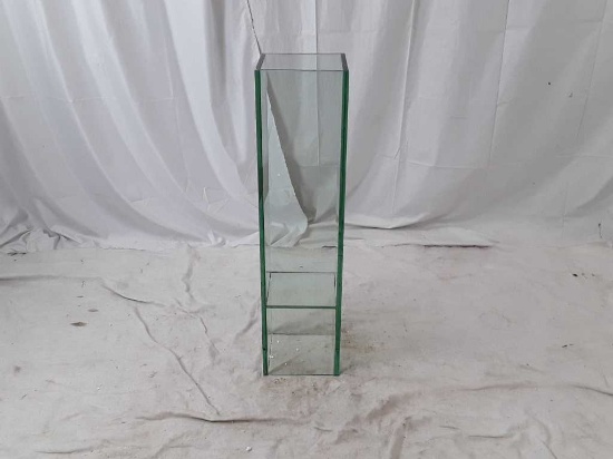 GREEN GLASS VASE BY ACCENT DECOR | 25 X 25 X 85 CM