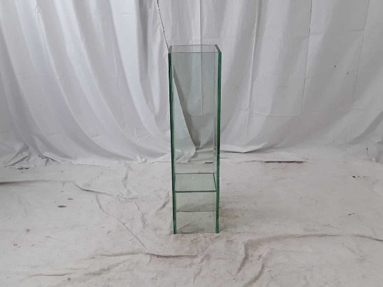 GREEN GLASS VASE BY ACCENT DECOR | 25 X 25 X 85 CM