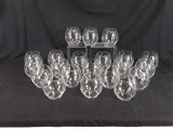 21 CLEAR GLASS ROSE BOWLS - DIMENSIONS: 4.5