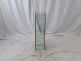 GREEN GLASS VASE BY ACCENT DECOR | 25 X 25 X 85 CM