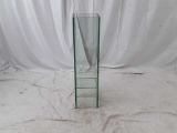 GREEN GLASS VASE BY ACCENT DECOR | 25 X 25 X 85 CM