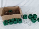 23 CLEAR GLASS ROSE BOWLS - DIMENSIONS: 4.5