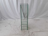 GREEN GLASS VASE BY ACCENT DECOR | 25 X 25 X 85 CM