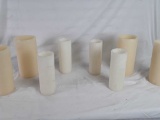 8 WAX CANDLE COVERS - 12