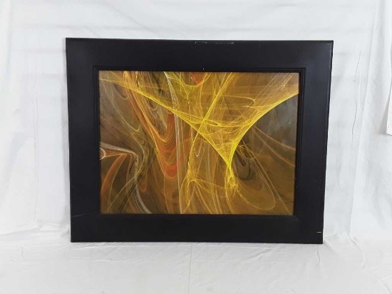 "Desert Wind"by W. Wright, Abstract Artwork Framed
