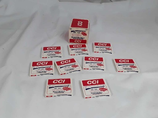 9 BOXES OF CCI #109 IMPROVED SHOTSELL PRIMERS