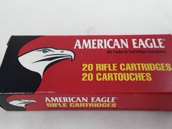 1 BOX OF FEDERAL AMERICAN EAGLE .223 REM AMMO