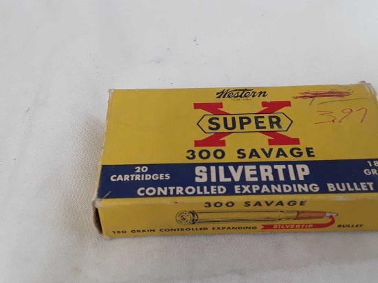 1 BOX OF WESTERN 300 SAVAGE CASINGS