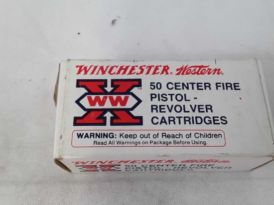 1 BOX OF WINCHESTER 9MM LUGER PARA. AMMO
