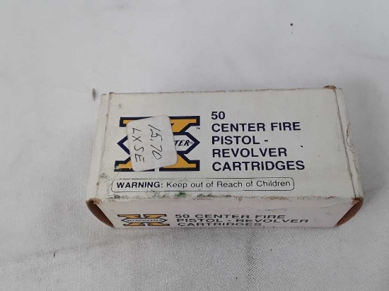 1 BOX OF WINCHESTER 9MM LUGER PARA. AMMO