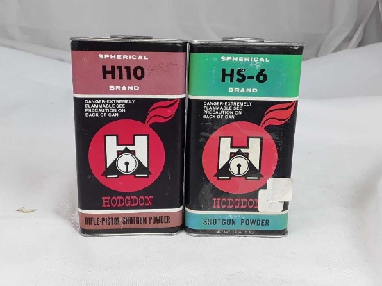 2 OPEN CANS HODGDON H110/HS-6 SMOKELESS POWDER