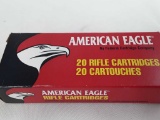 1 BOX OF FEDERAL AMERICAN EAGLE .223 REM AMMO