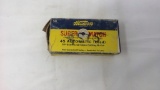 1 BOX VINTAGE WESTERN SUPER MATCH 45 CAL AUTO AMMO