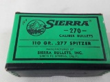 1 BOX OF SIERRA 270 CALIBER SPITZER BULLETS