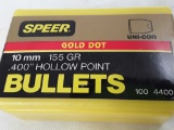1 BOX OF SPEER GOLD DOT 10mm BULLETS