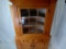 1800s Primitive Corner Kitchen Cabinet