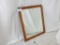 FRAMED MIRROR - LIGHT COLORED WOOD
