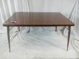 Wood Dining Expandable Table w/ 2 Table Leaves