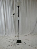 Tall 2 Head Black Floor Lamp