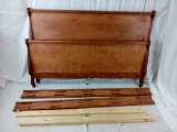 Wooden Sleigh Headboard & Footboard