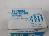 1 BOX 3D .38 SPECIAL CALIBER POLICE AMMO